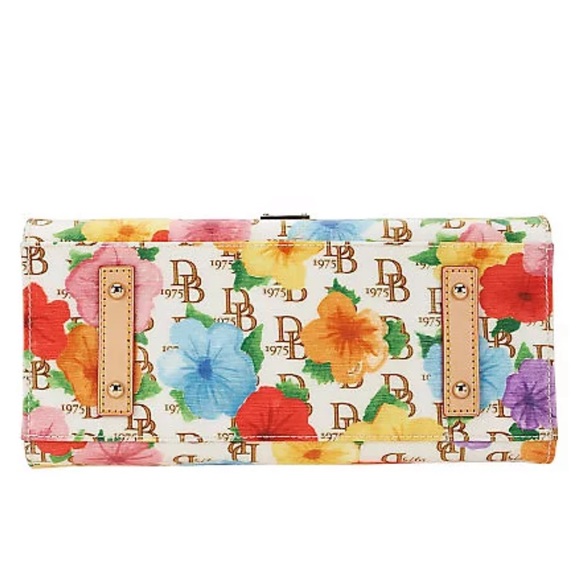 Dooney & Bourke Coated Floral Print Janine Satchel-5 Pieces included/bundle - Picture 5 of 17